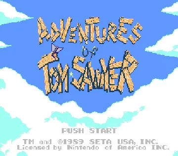 Adventures of Tom Sawyer (USA) screen shot title